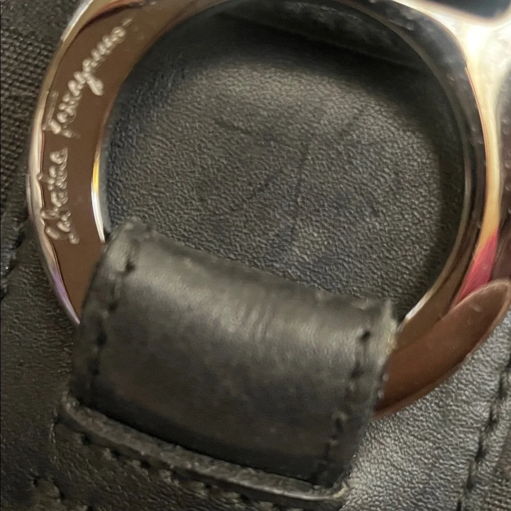 Salvatore Ferragamo Black Laptop Bag